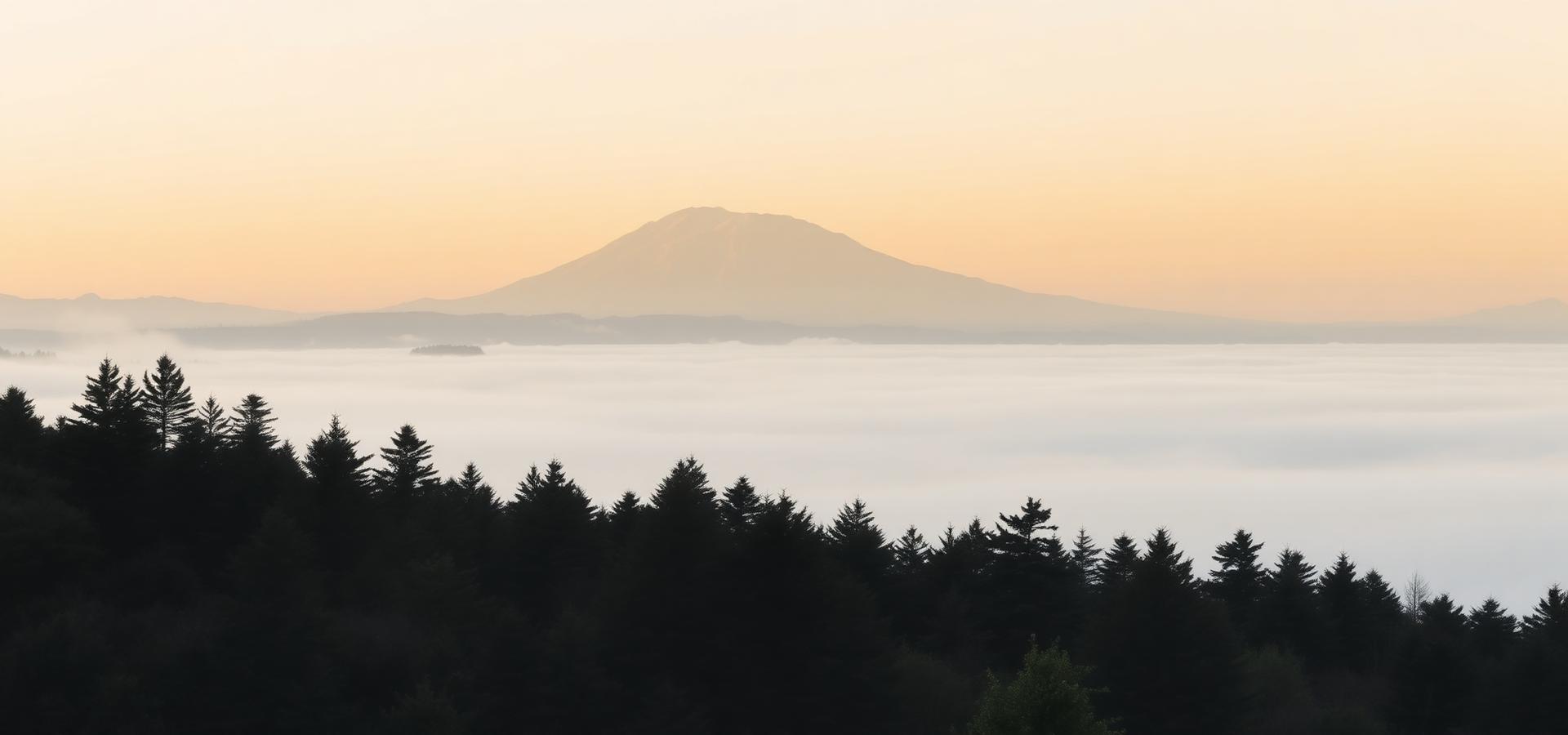 Volcán Osorno y lago Llanquihue al amanecer